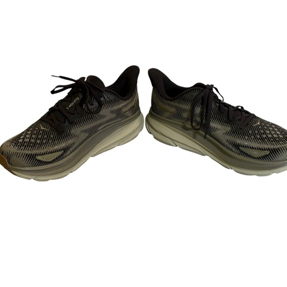 Men's HOKA Clifton 9 Black/Slate 11D - Picture 5 of 7